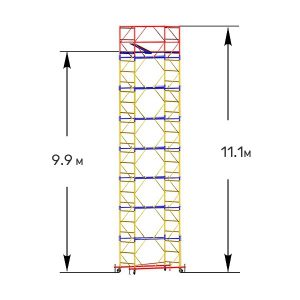 Вышка тура строительная ВСП-250 1,2х2м высота 11,1 м