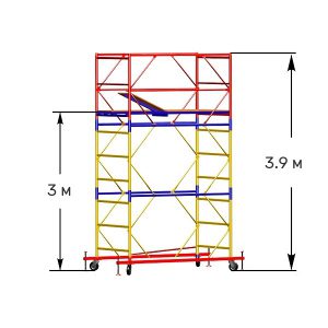 Вышка тура строительная ВСП-250 1,2х2м высота 3,9 м